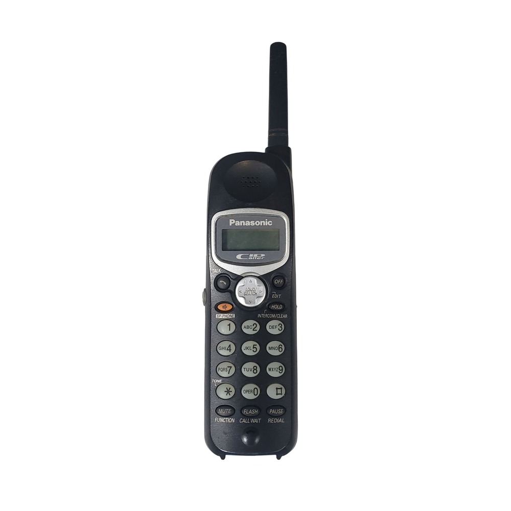 Panasonic KX-TGA2382 Cordless Untested Handset Replacement Black Caller ID